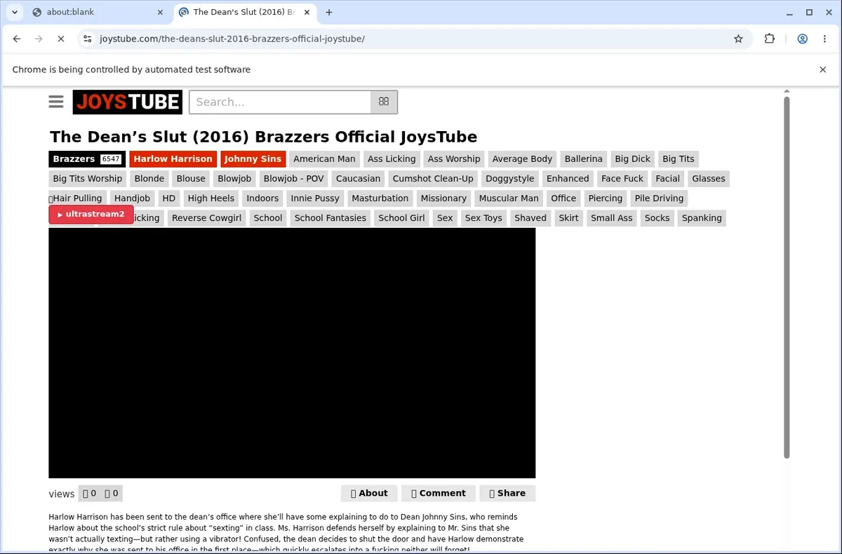 JoysTube Downloader page open in the browser