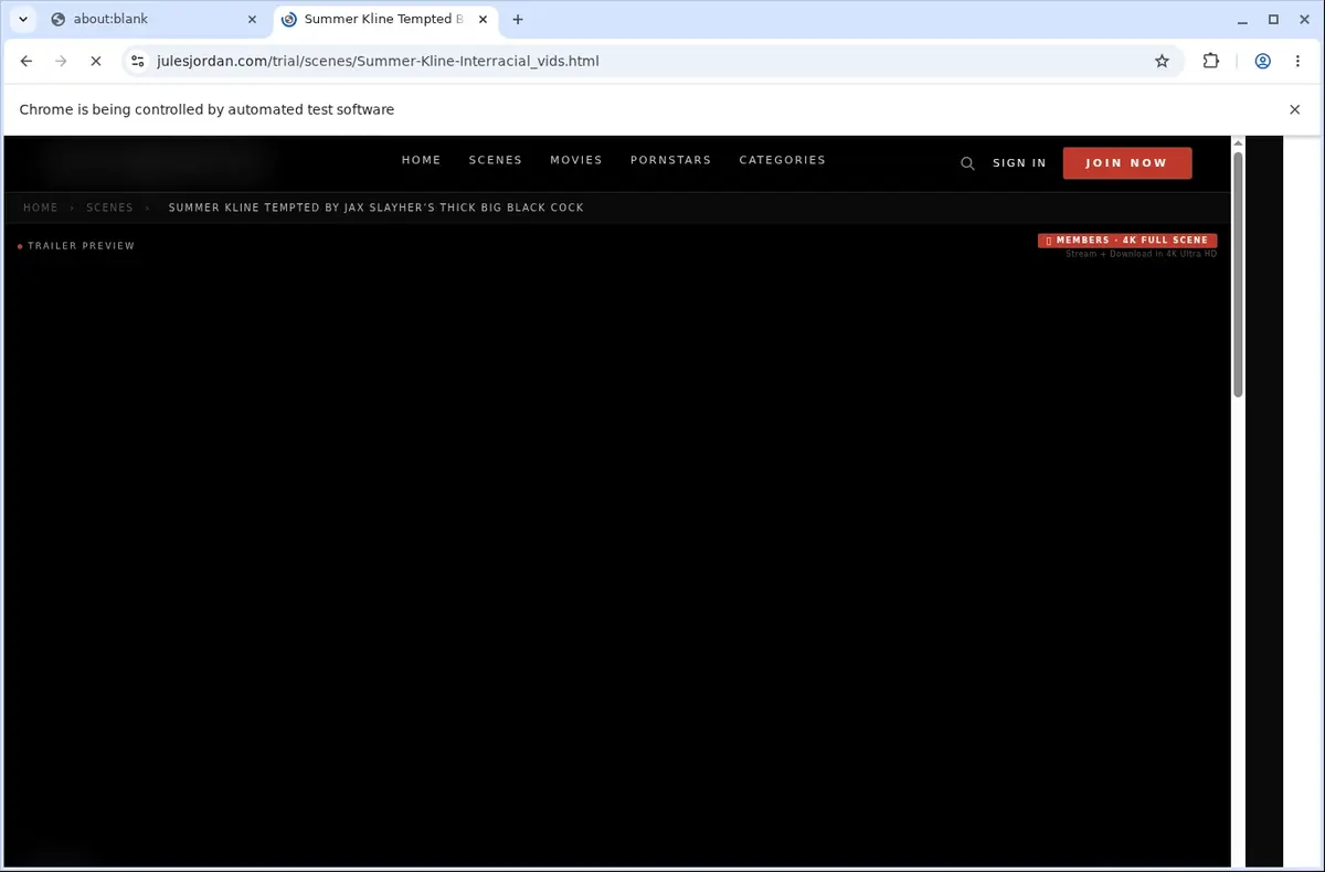 Jules Jordan Video Downloader page open in the browser
