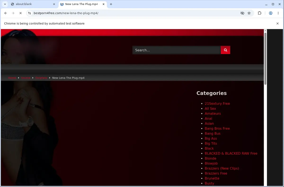 JustFullPorn Downloader page open in the browser