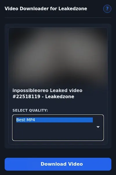 LeakedZone Downloader format dropdown options