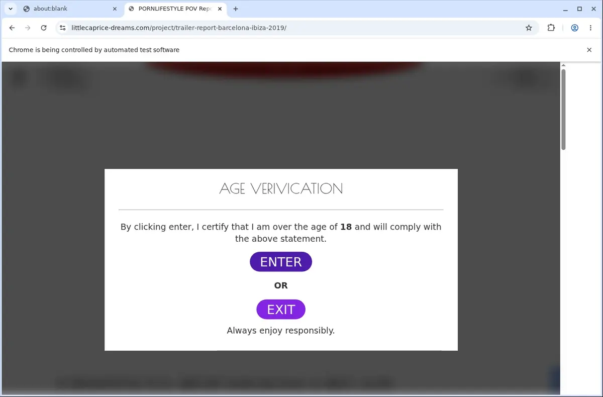 Little Caprice Dreams Video Downloader page open in the browser