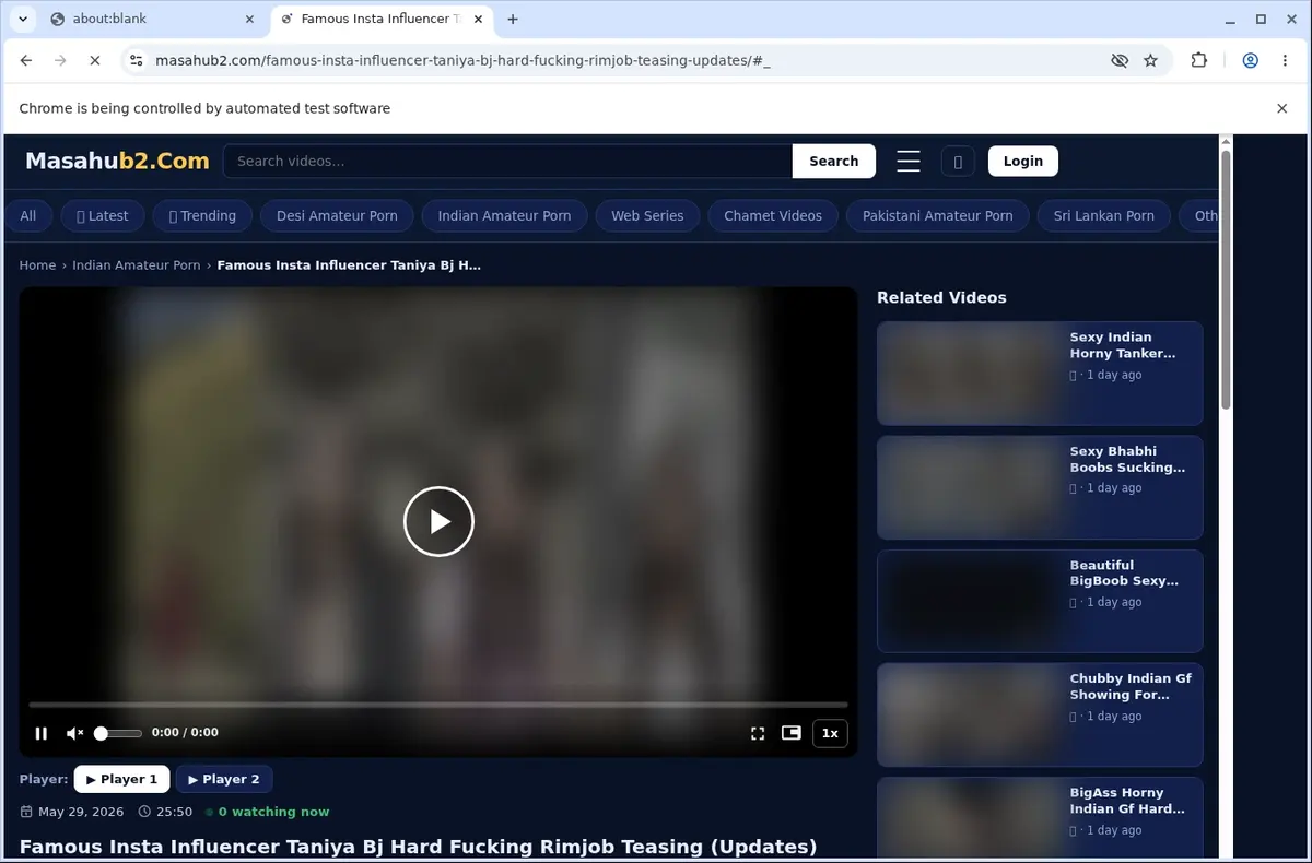 Masahub 2 Video Downloader page open in the browser