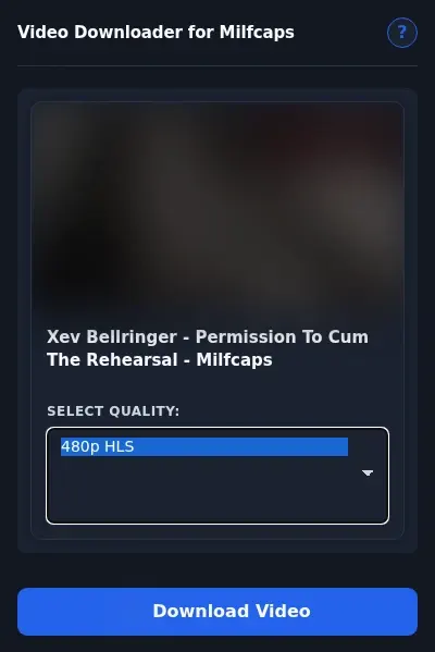 Milfcaps Downloader format dropdown options
