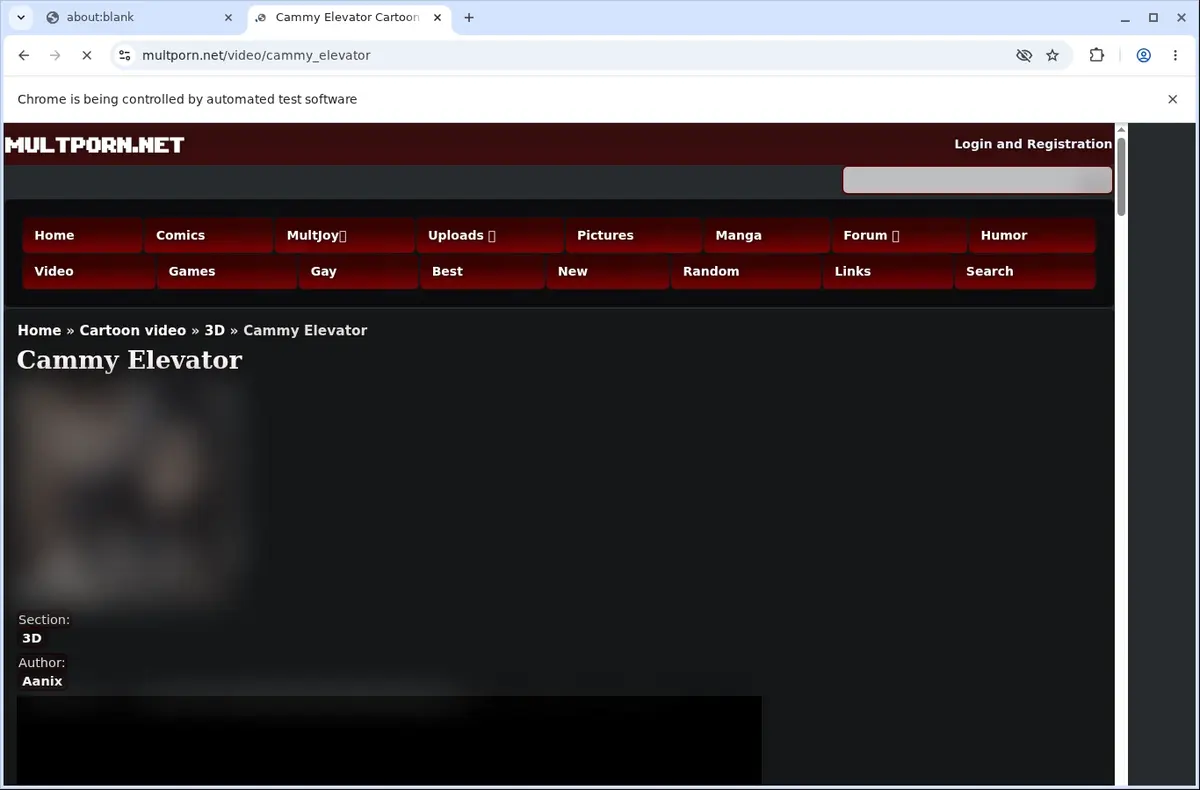 Multporn Video Downloader page open in the browser