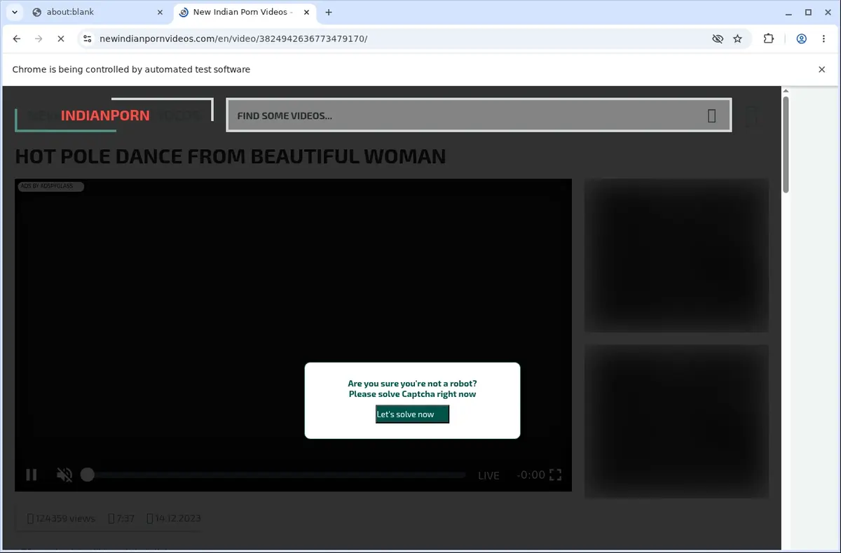 NewIndianPornVideos Downloader page open in the browser