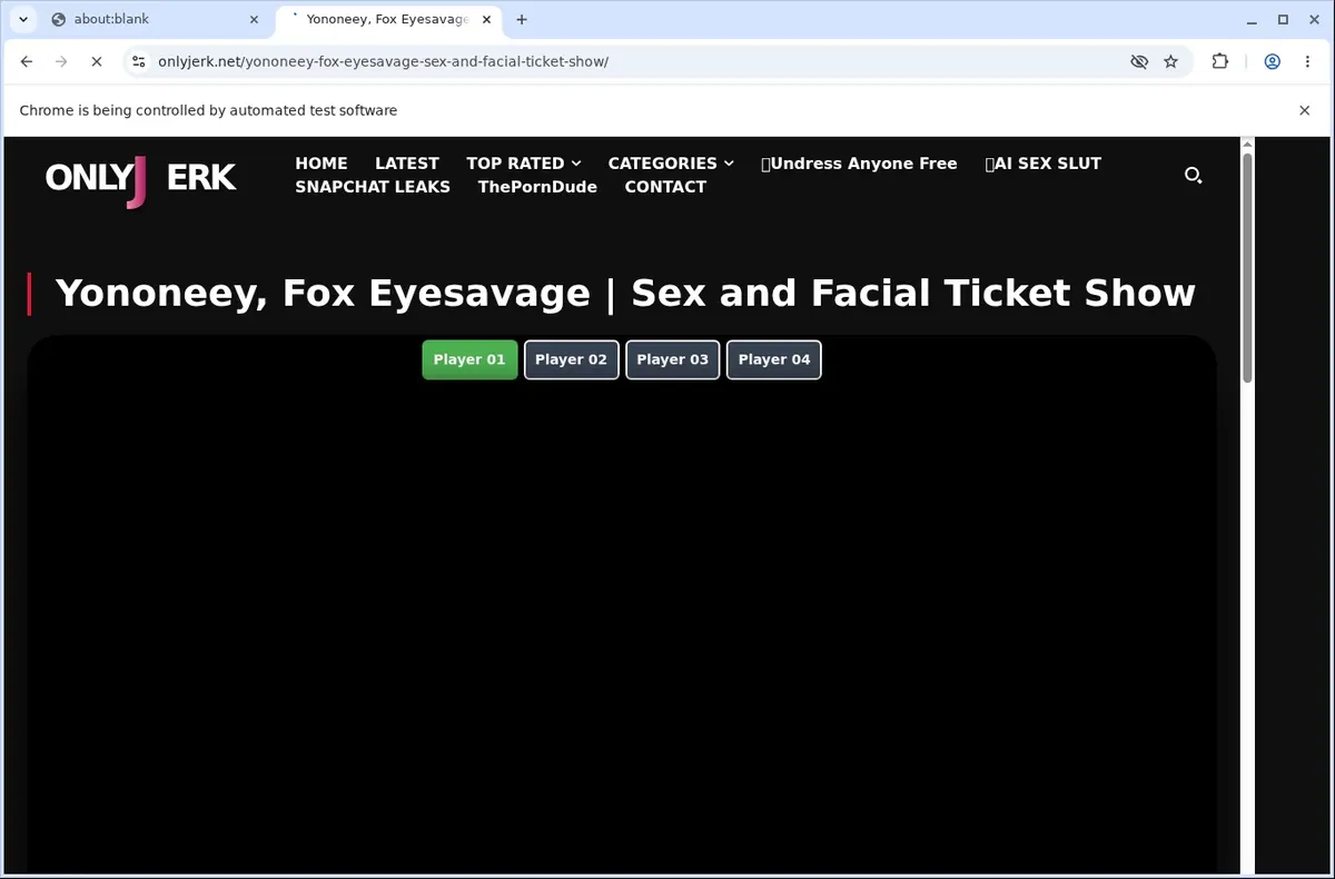 OnlyJerk Video Downloader page open in the browser
