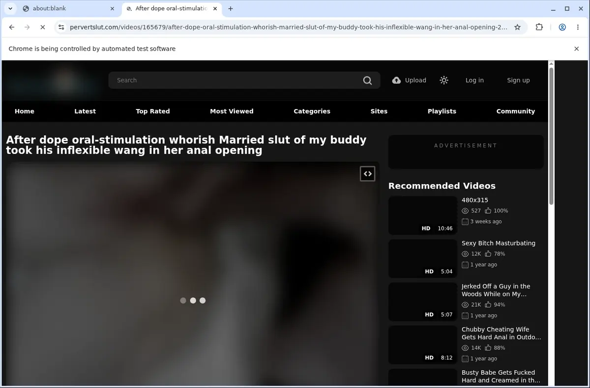 PervertSlut Downloader page open in the browser
