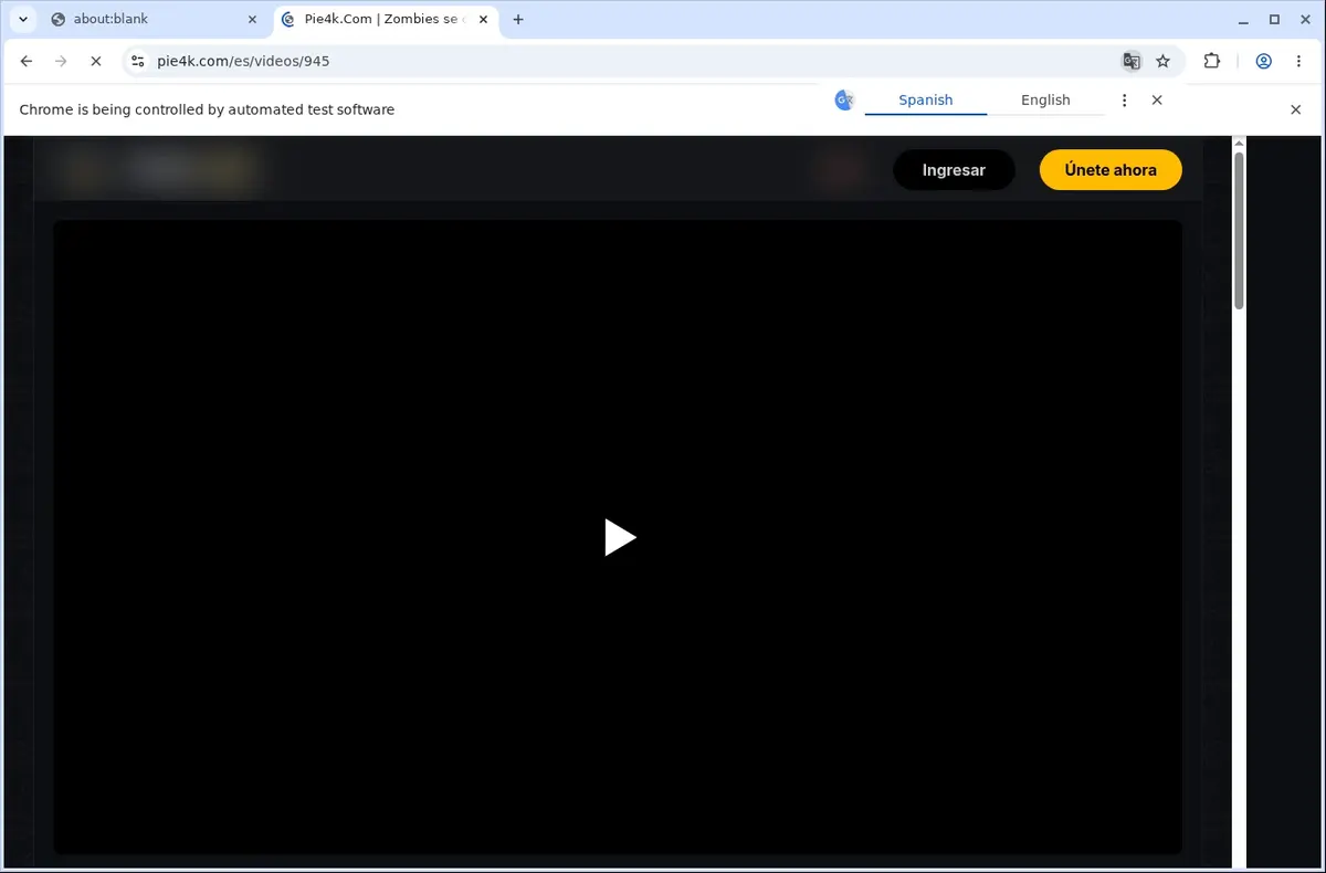 Pie4K Downloader page open in the browser