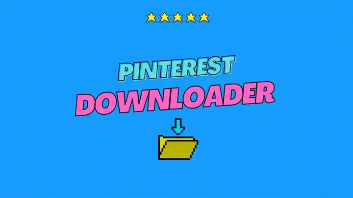 Pinterest Downloader page open in the browser