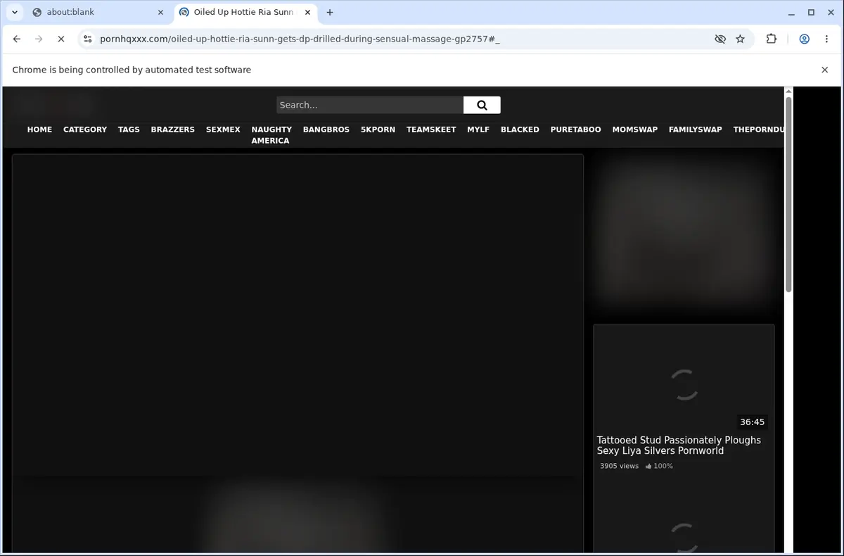 PornHQXXX Video Downloader page open in the browser