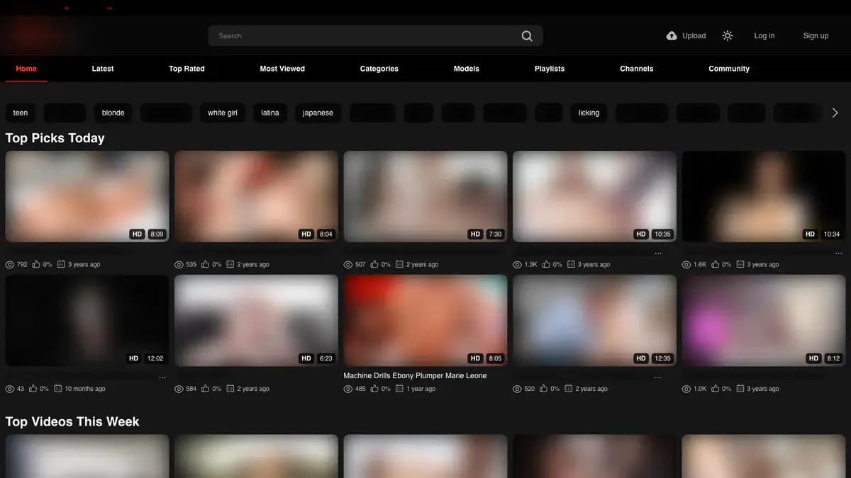 PornVe Downloader page open in the browser