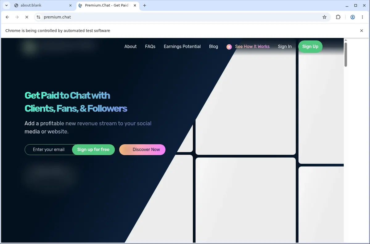 Premium Video Downloader page open in the browser