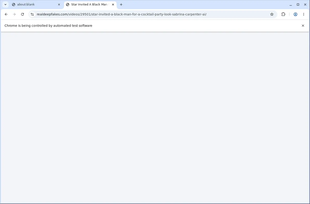 RealDeepFakes Video Downloader page open in the browser