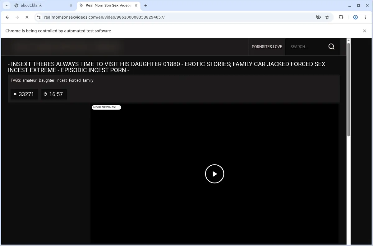 Realmomsonsexvideos Video Downloader page open in the browser