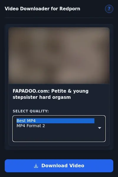 RedPorn Video Downloader format dropdown options