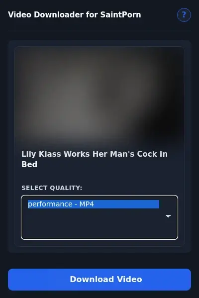 SaintPorn Downloader format dropdown options