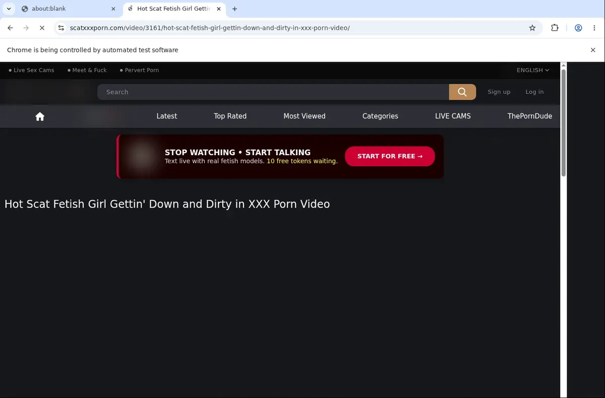 ScatXXXPorn Video Downloader page open in the browser