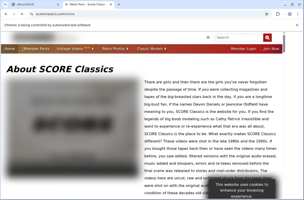 ScoreClassics Video Downloader page open in the browser