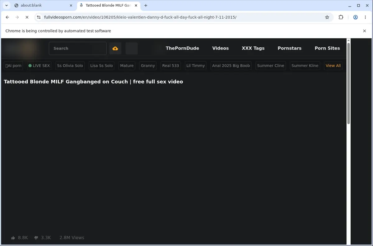 SexTu Downloader page open in the browser