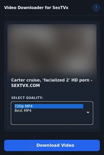 SexTVx Downloader format dropdown options