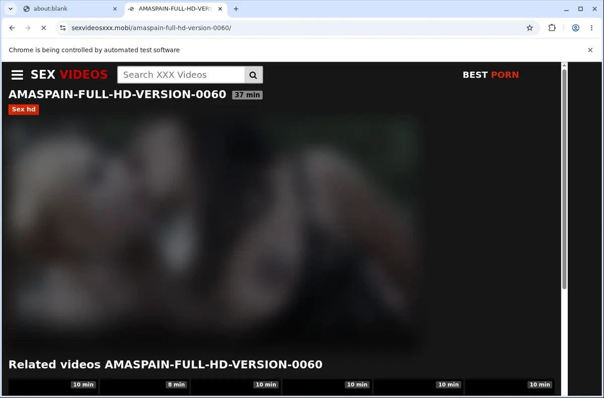 Sexvideosxxx Video Downloader page open in the browser