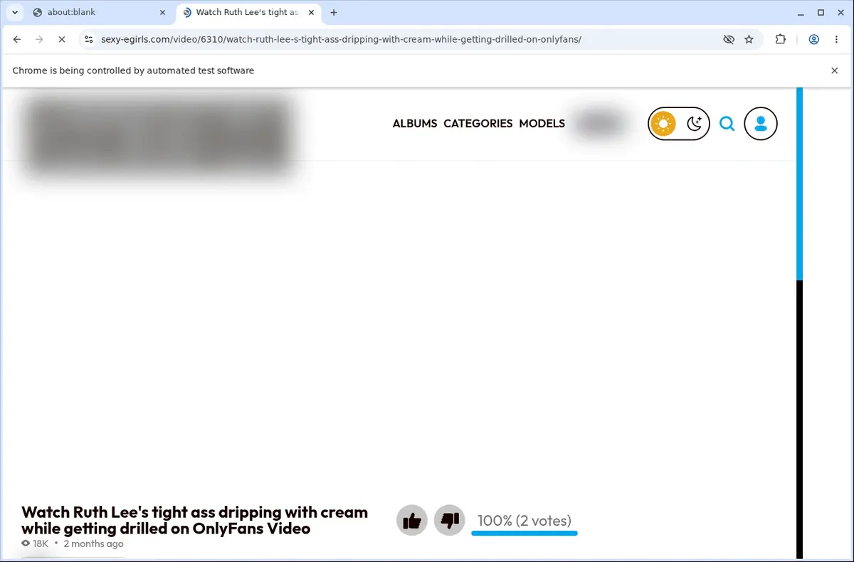 SexyEGirls Video Downloader page open in the browser