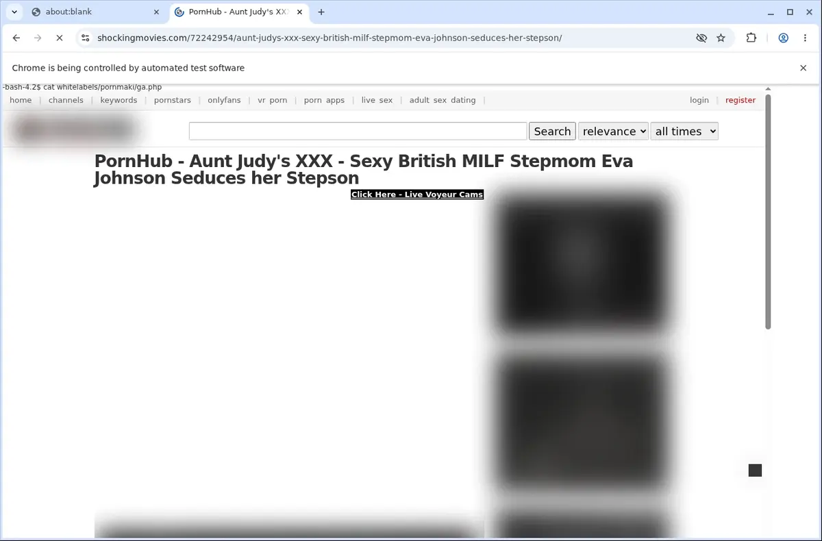 ShockingMovies Video Downloader page open in the browser