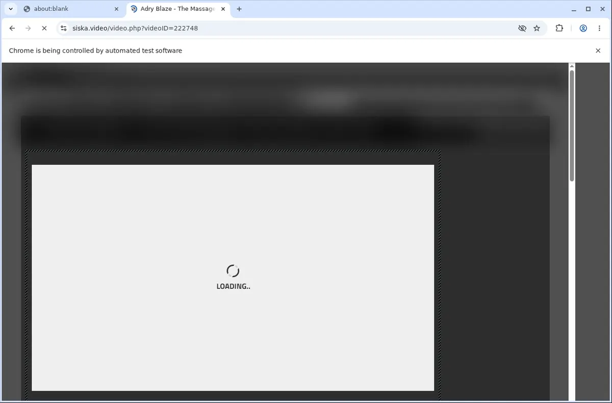 Siska Downloader page open in the browser
