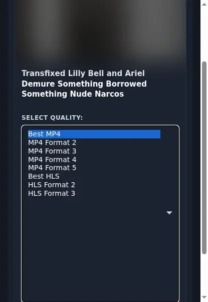 TGTSPorn Video Downloader format dropdown options