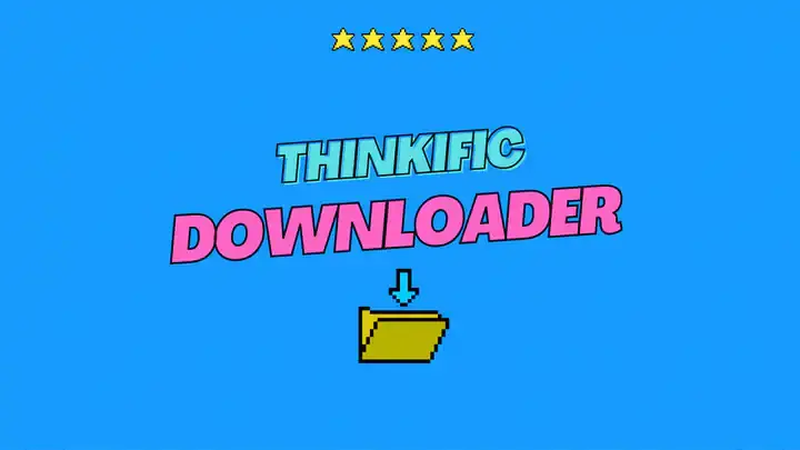 Thinkific Video Downloader page open in the browser