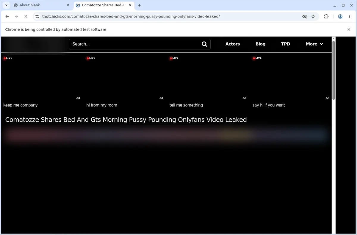 ThotChicks Video Downloader page open in the browser