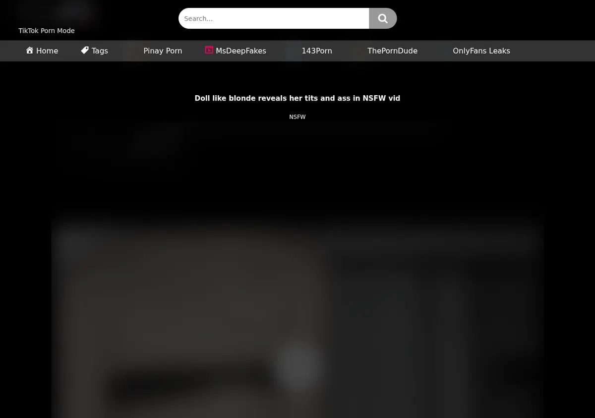 Tik Video Downloader page open in the browser