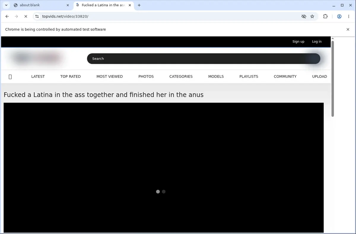 Topvids Video Downloader page open in the browser