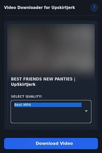UpskirtJerk Video Downloader format dropdown options