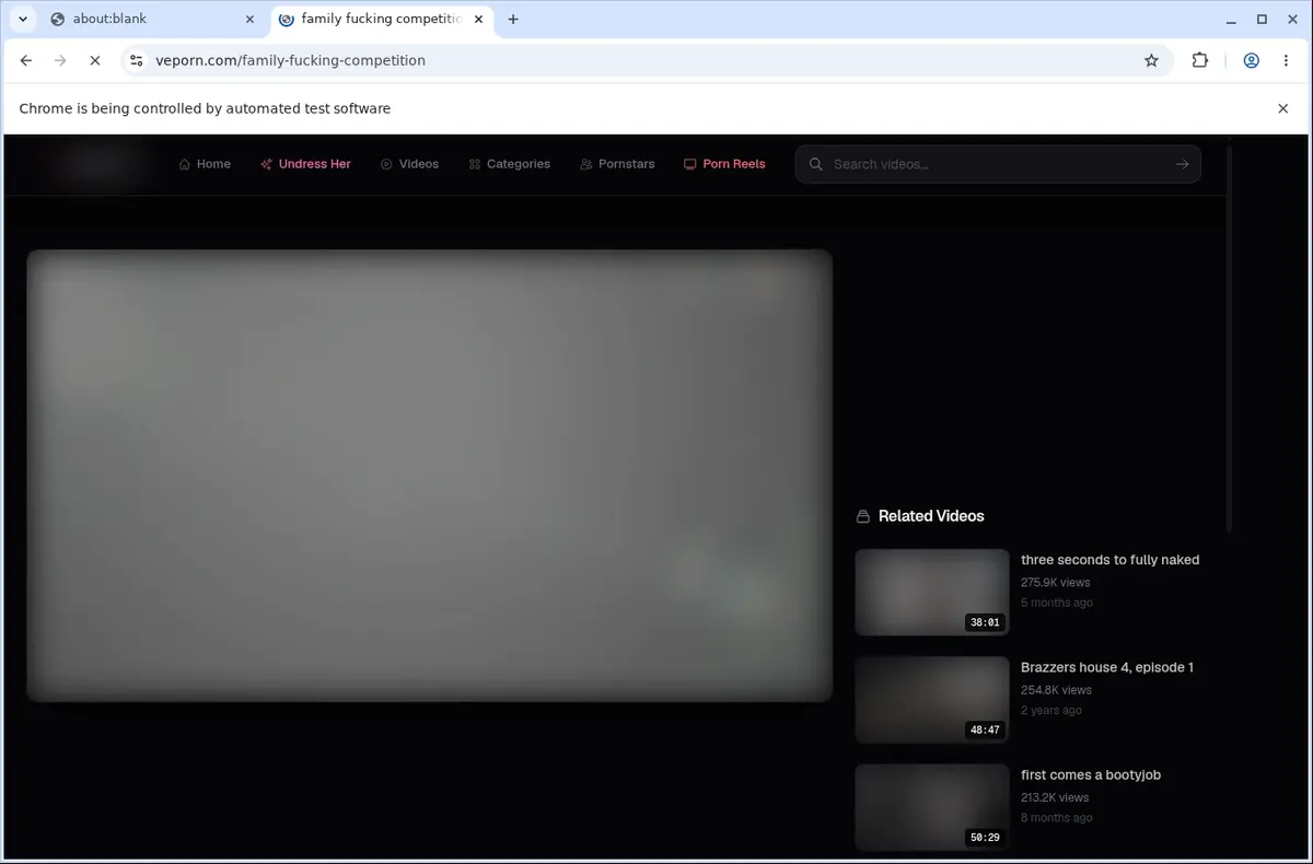 VePorn Downloader page open in the browser