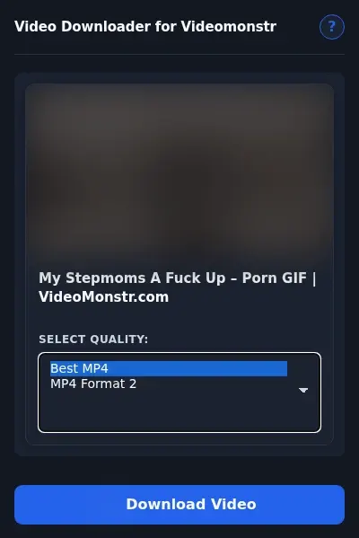 Videomonstr Downloader format dropdown options