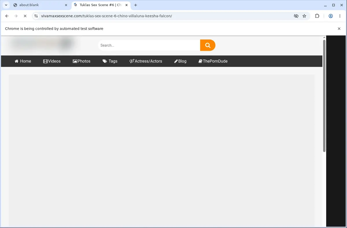 VivaMaxSexScene Downloader page open in the browser