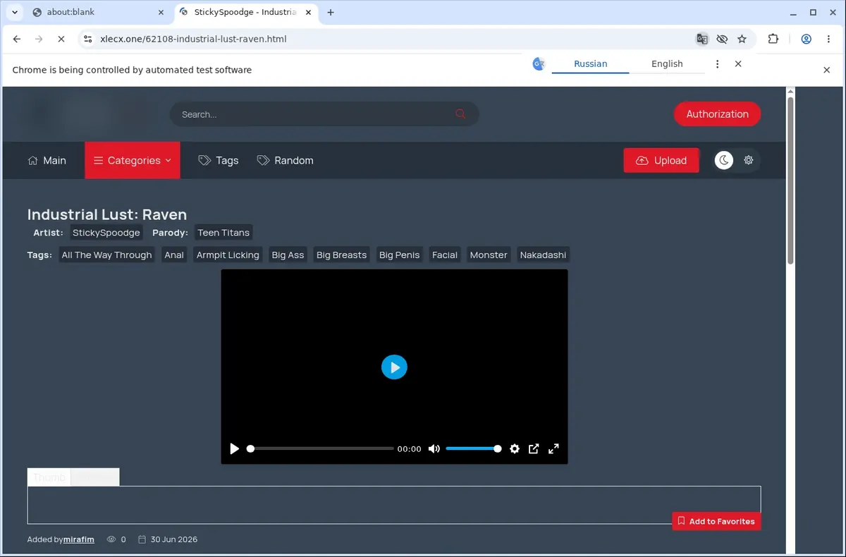 XLECX Video Downloader page open in the browser
