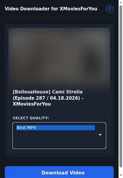 XMoviesForYou Downloader format dropdown options