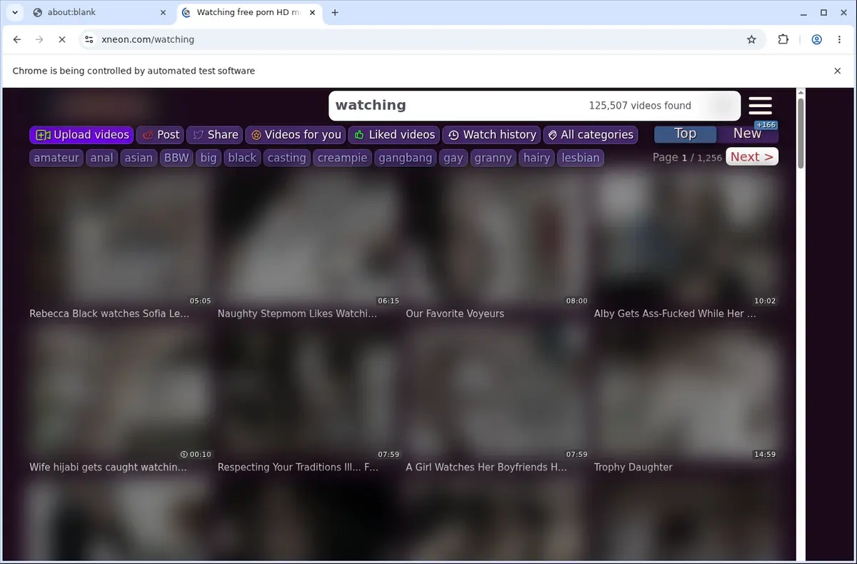 XNeon Video Downloader page open in the browser