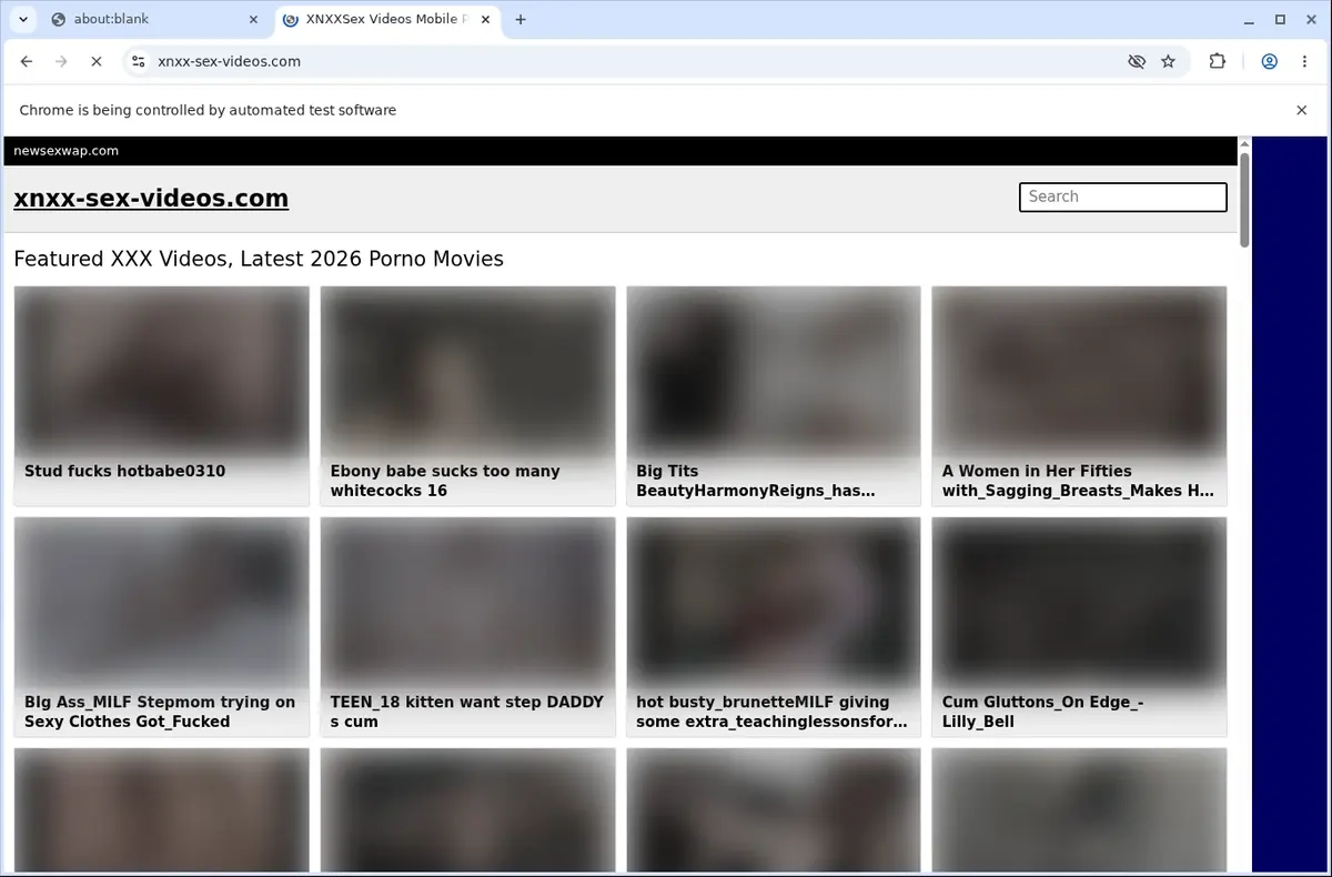XNXX Sex Videos Downloader page open in the browser