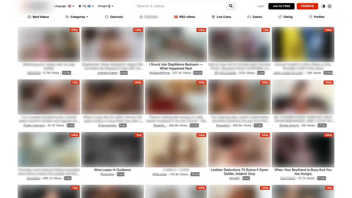 XVideos Downloader page open in the browser
