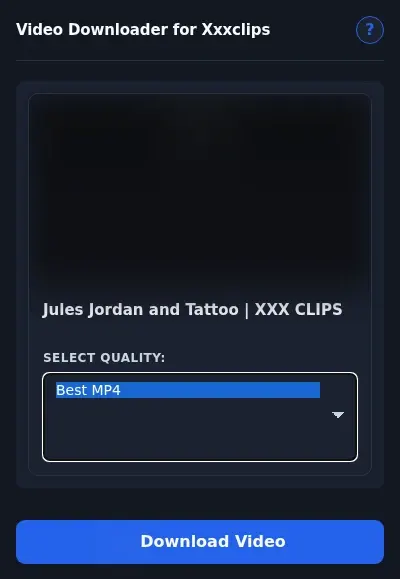 Xxxclips Downloader format dropdown options