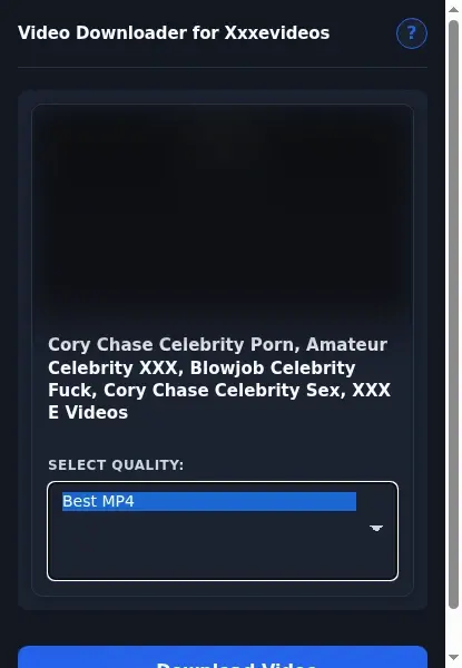 Xxxevideos Video Downloader format dropdown options