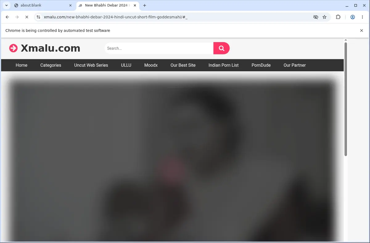 XXXIndianPorn Video Downloader page open in the browser