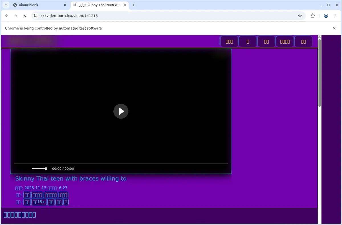 Xxxvideoporn Video Downloader page open in the browser