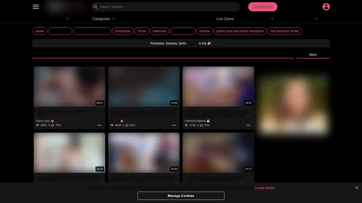 YouPorn Video Downloader page open in the browser