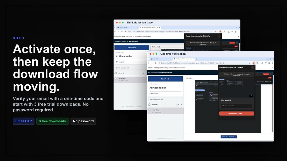 How to Download Thinkific Course Lessons 2026