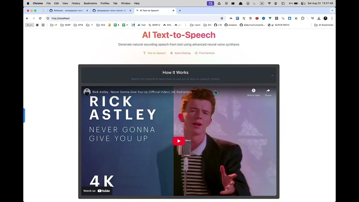 Hyper Realistic AI Voice Cloning | Text to Speech Desktop App Demo 👋 Goodbye 11labs Bills