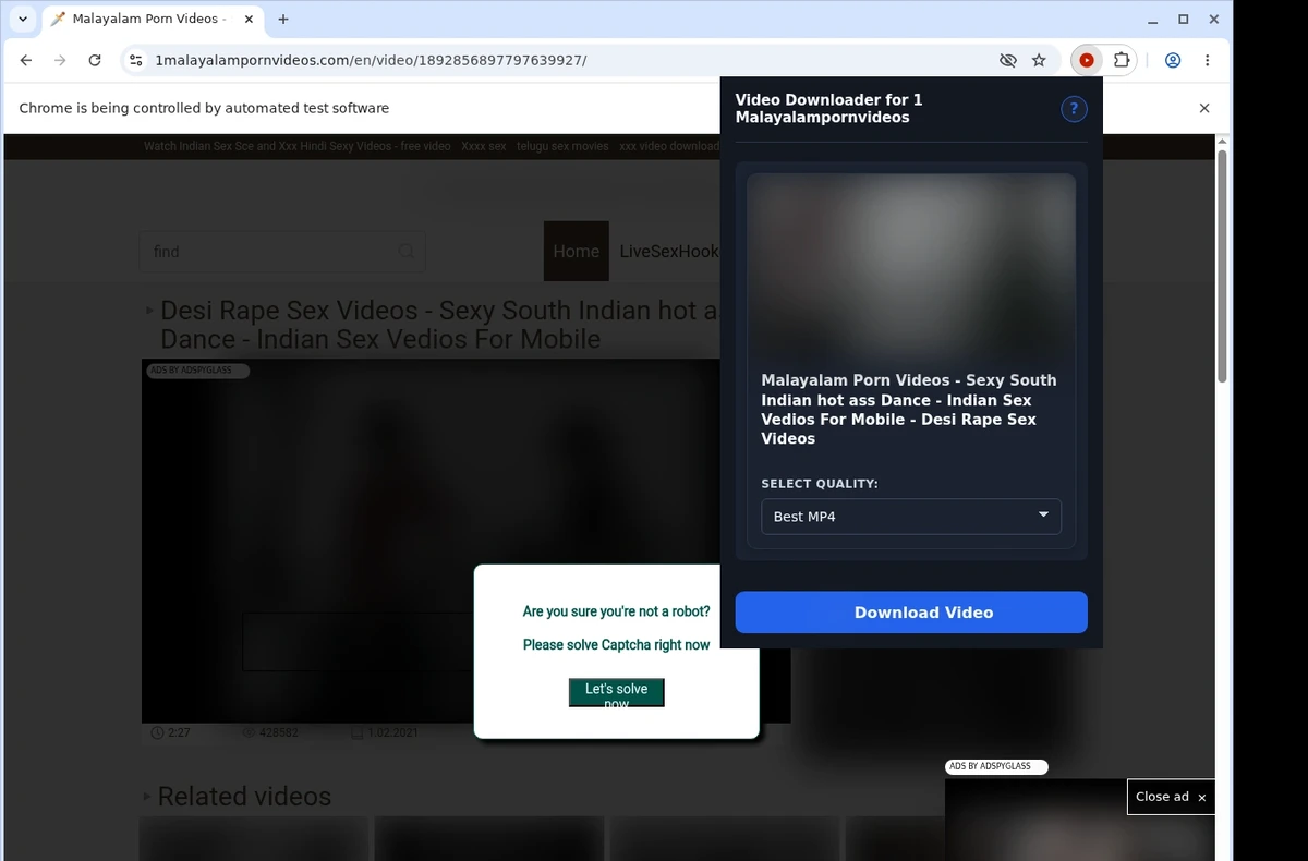 1 MalayalamPornVideos Downloader ready state screenshot